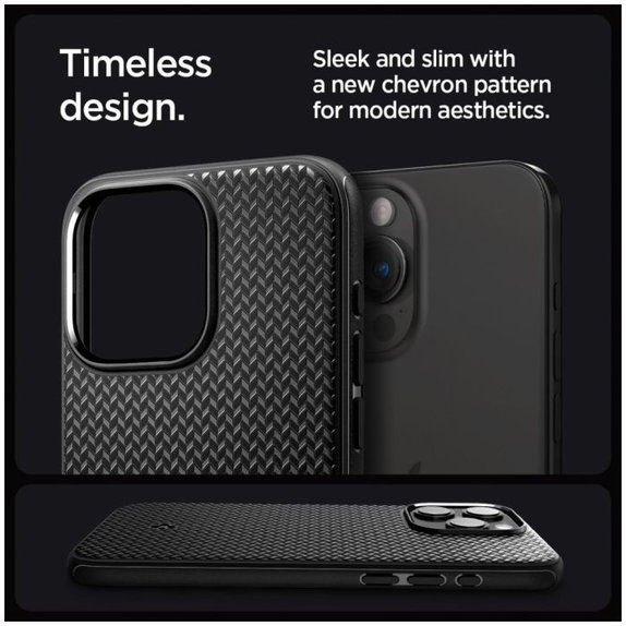 Spigen - Caz Mag Armor cu MagSafe pentru iPhone 15 Pro, Matte Black