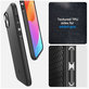 Spigen - Caz Mag Armor cu MagSafe pentru iPhone 15, Matte Black