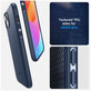 Spigen - Caz Mag Armor cu MagSafe pentru iPhone 15, Navy Blue