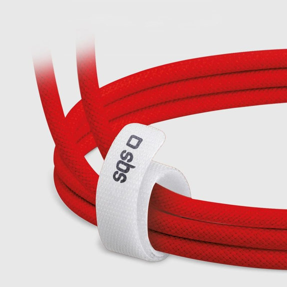 SBS - Cablu USB-C/USB-C, 60W, PD, 1.5m, roșu
