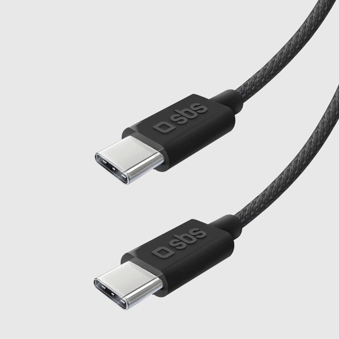 SBS - Cablu USB-C/USB-C, 60W, PD, 1.5m, negru