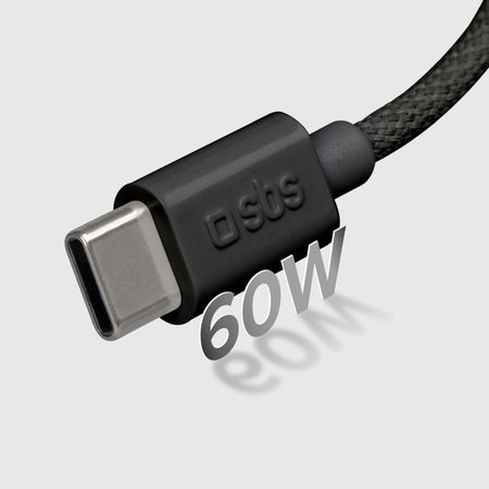 SBS - Cablu USB-C/USB-C, 60W, PD, 1.5m, negru