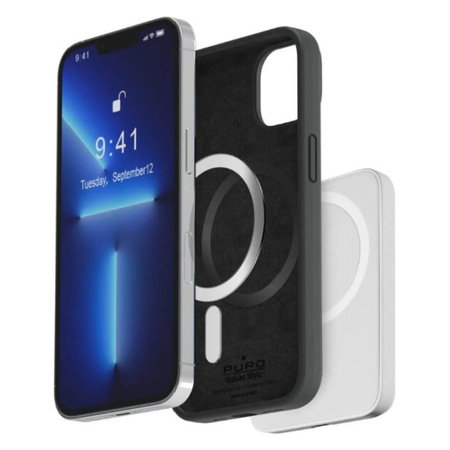 PURO - Caz ICON MAG s MagSafe pentru iPhone 14 / 13, negru