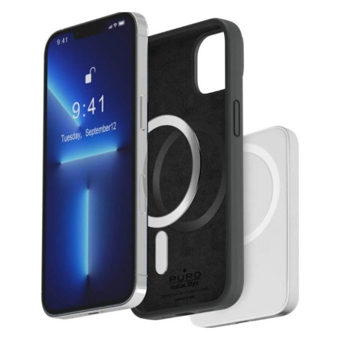 PURO - Caz ICON MAG s MagSafe pentru iPhone 14 Pro, negru