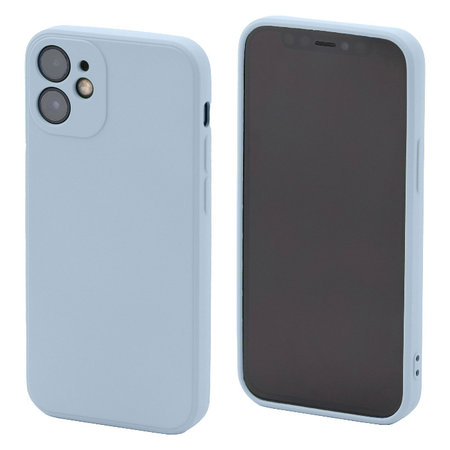 FixPremium - Silicon Caz pentru iPhone 12 mini, light blue