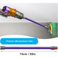 Dyson V12 - Tija de aspirare (Violet)