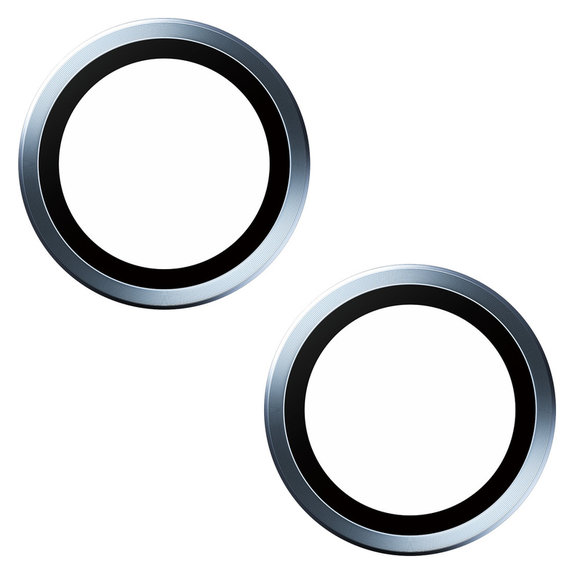 Protecție lentile cameră Hoops pentru iPhone 15/15 Plus, Albastru, PanzerGlass