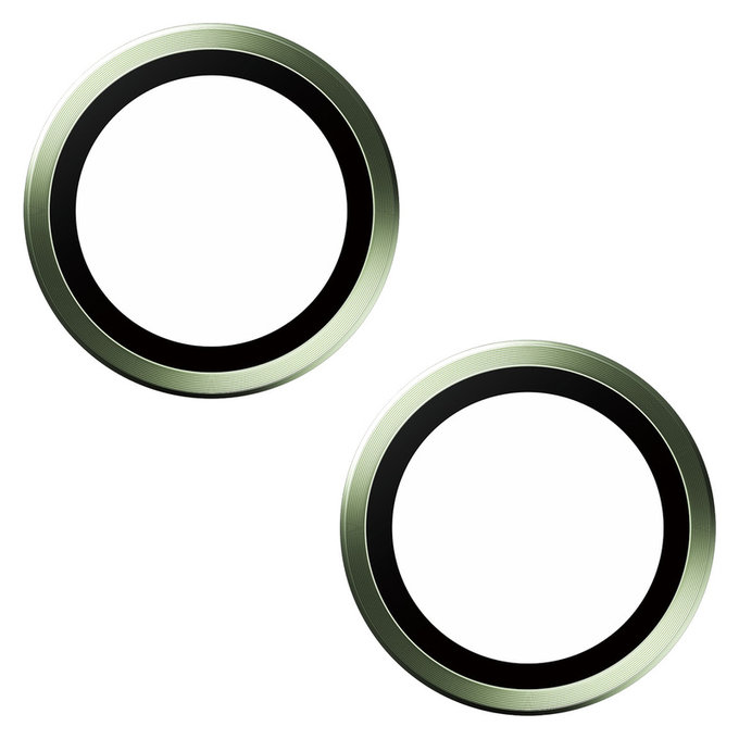 Protecție lentile cameră Hoops pentru iPhone 15/15 Plus, Verde, PanzerGlass