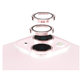 Protecție lentile cameră Hoops pentru iPhone 15/15 Plus, Roz, PanzerGlass