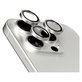 Protecție lentile cameră Hoops pentru iPhone 15 Pro/15 Pro Max, White Titanium, PanzerGlass