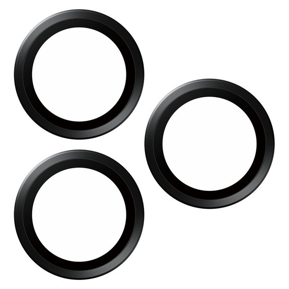 Protecție lentile cameră Hoops pentru iPhone 15 Pro/15 Pro Max, Black Titanium, PanzerGlass