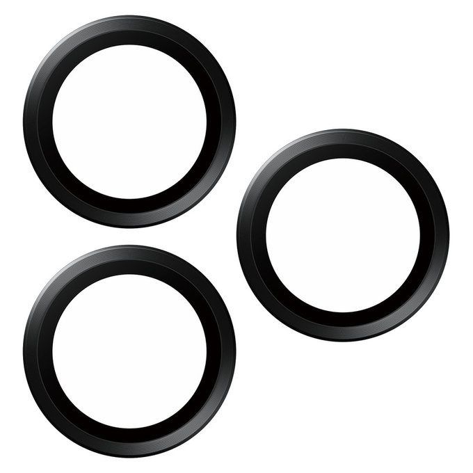 Protecție lentile cameră Hoops pentru iPhone 15 Pro/15 Pro Max, Black Titanium, PanzerGlass