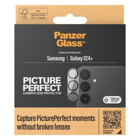 PanzerGlass - Capac de protec?ie & obiectivul camerei PicturePerfect pentru Samsung Galaxy S24+, negru