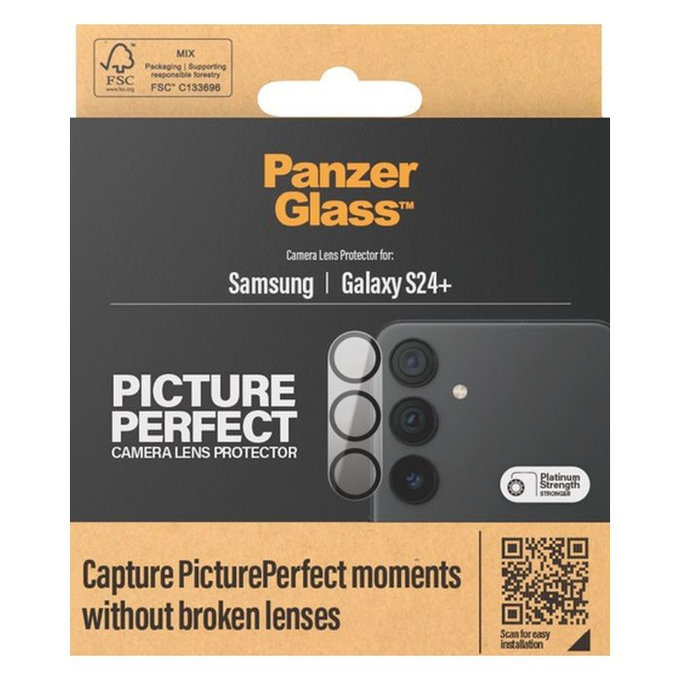 PanzerGlass - Capac de protec?ie & obiectivul camerei PicturePerfect pentru Samsung Galaxy S24+, negru