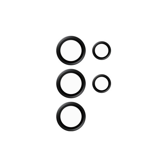 PanzerGlass - Capac de protecție a obiectivul camerei Hoops pentru Samsung Galaxy S24 Ultra, negru