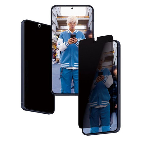 PanzerGlass - Geam Securizat Re:Fresh UWF Privacy cu aplicator pentru Samsung Galaxy S24, negru