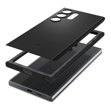 Spigen - Caz Thin Fit pentru Samsung Galaxy S24 Ultra, negru