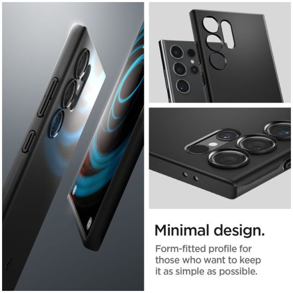 Spigen - Caz Thin Fit pentru Samsung Galaxy S24 Ultra, negru