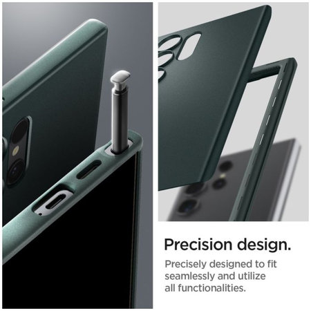Spigen - Caz Thin Fit pentru Samsung Galaxy S24 Ultra, Abyss Green