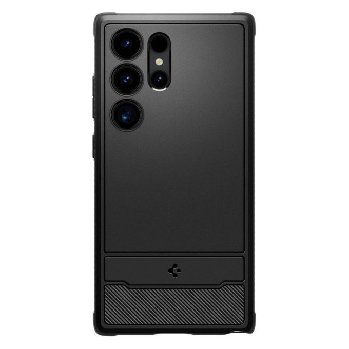 Spigen - Caz Rugged Armor pentru Samsung Galaxy S24 Ultra, Matte Black