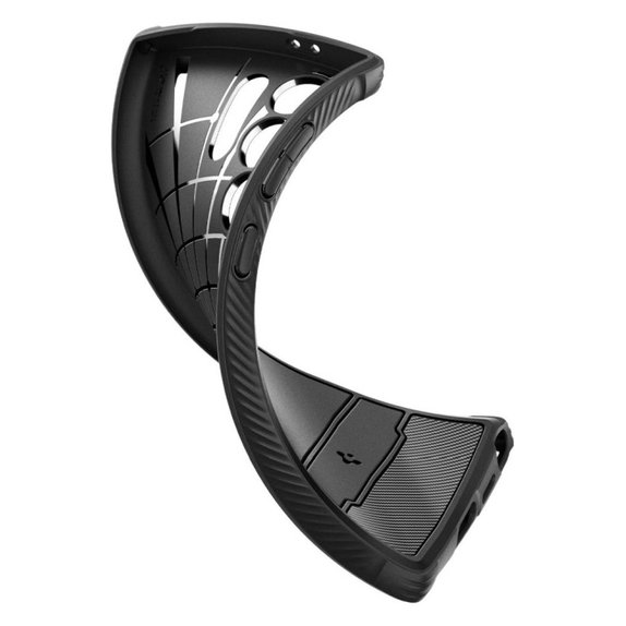 Spigen - Caz Rugged Armor pentru Samsung Galaxy S24 Ultra, Matte Black