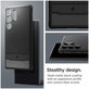 Spigen - Caz Rugged Armor pentru Samsung Galaxy S24 Ultra, Matte Black