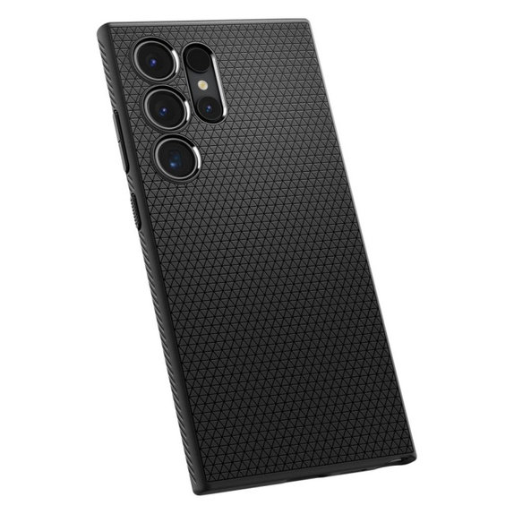 Spigen - Caz Liquid Air pentru Samsung Galaxy S24 Ultra, Matte Black