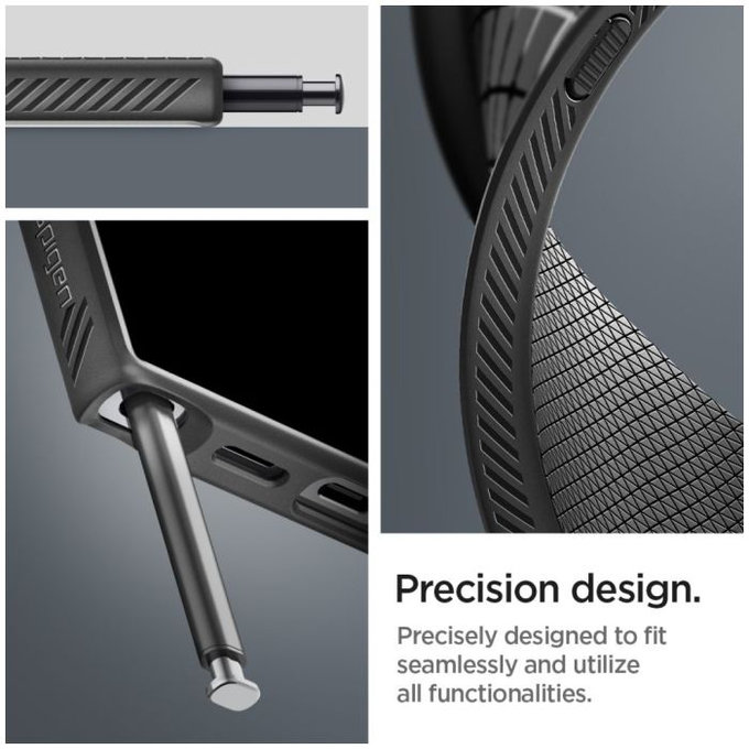 Spigen - Caz Liquid Air pentru Samsung Galaxy S24 Ultra, Matte Black