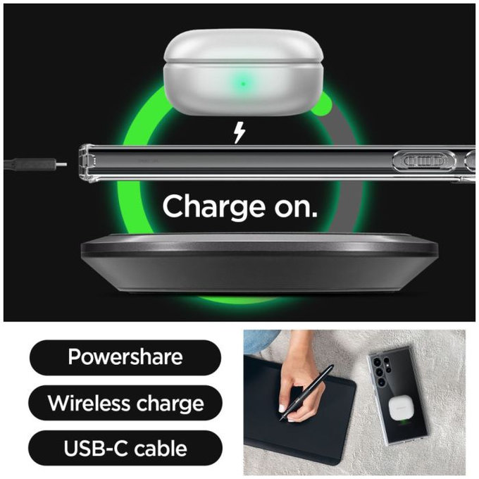 Spigen - Caz Ultra Hybrid pentru Samsung Galaxy S24 Ultra, transparent