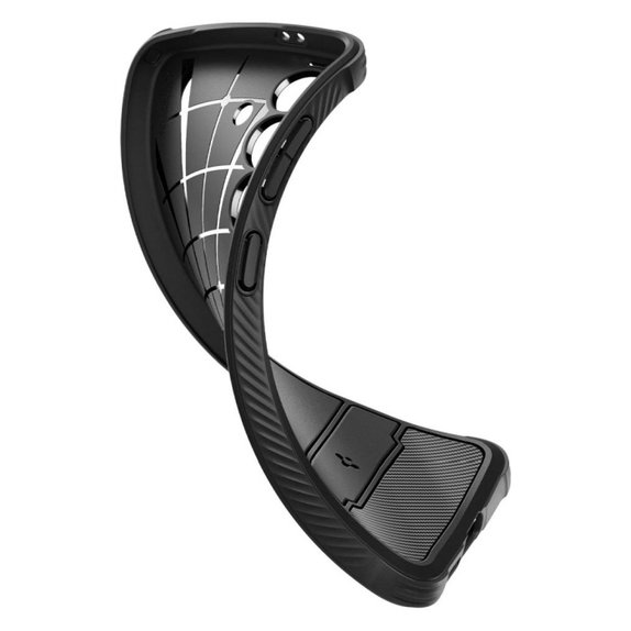 Spigen - Caz Rugged Armor pentru Samsung Galaxy S24+, Matte Black