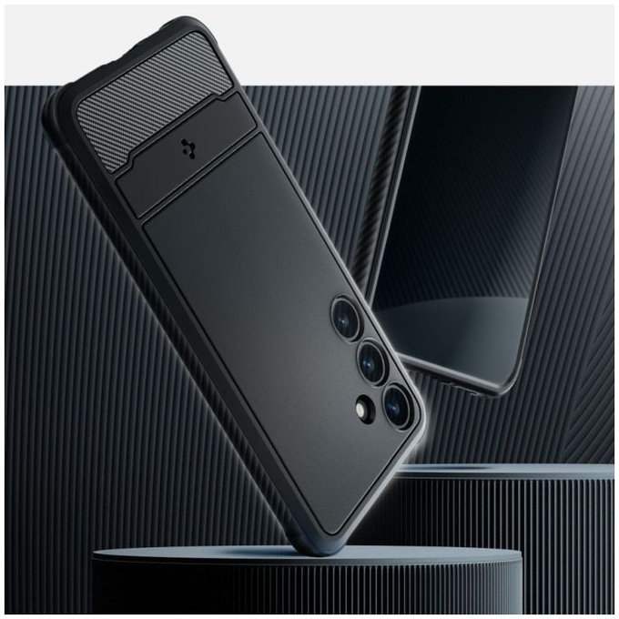 Spigen - Caz Rugged Armor pentru Samsung Galaxy S24+, Matte Black