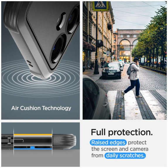 Spigen - Caz Rugged Armor pentru Samsung Galaxy S24+, Matte Black