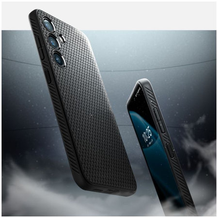 Spigen - Caz Liquid Air pentru Samsung Galaxy S24+, Matte Black