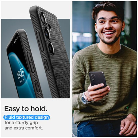 Spigen - Caz Liquid Air pentru Samsung Galaxy S24+, Matte Black