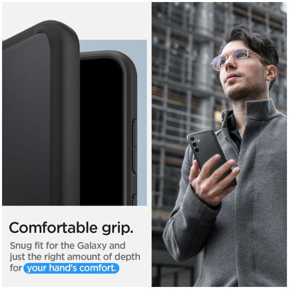 Spigen - Caz Ultra Hybrid pentru Samsung Galaxy S24+, Matte Black