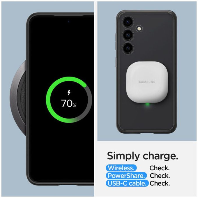 Spigen - Caz Ultra Hybrid pentru Samsung Galaxy S24+, Frost Black