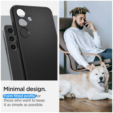 Spigen - Caz Thin Fit pentru Samsung Galaxy S24, negru