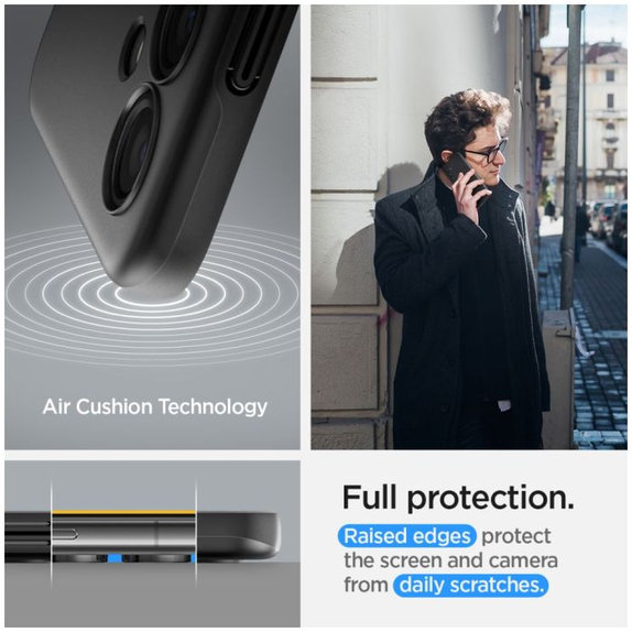 Spigen - Caz Thin Fit pentru Samsung Galaxy S24, negru