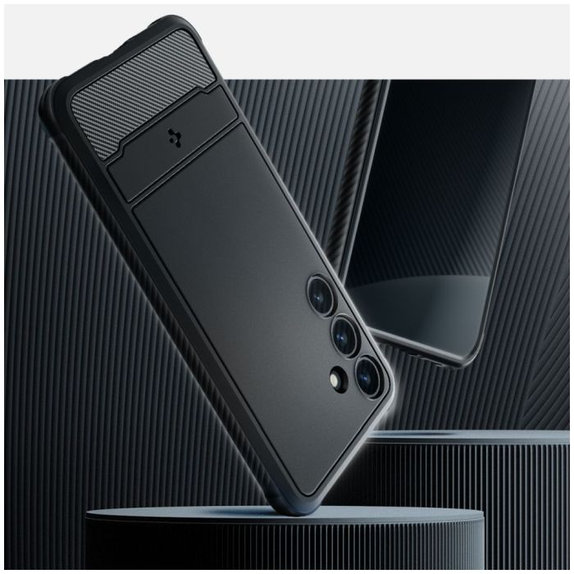 Spigen - Caz Rugged Armor pentru Samsung Galaxy S24, Matte Black
