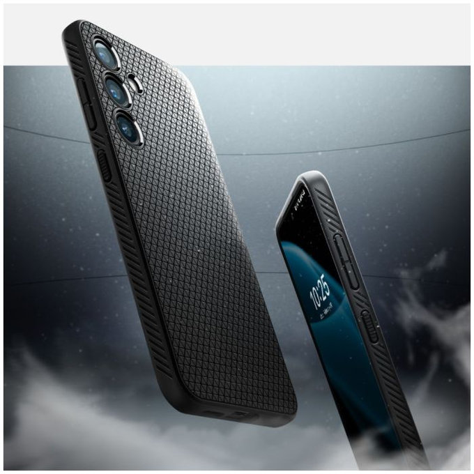 Spigen - Caz Liquid Air pentru Samsung Galaxy S24, Matte Black