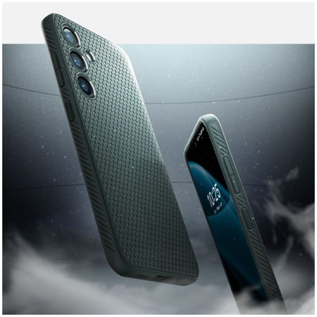 Spigen - Caz Liquid Air pentru Samsung Galaxy S24, Abyss Green