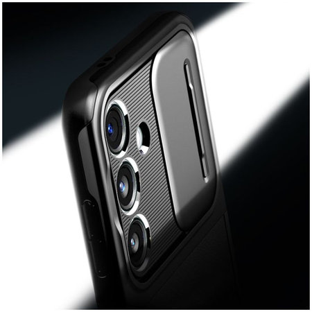 Spigen - Caz Optik Armor pentru Samsung Galaxy S24, negru