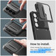 Spigen - Caz Optik Armor pentru Samsung Galaxy S24, negru