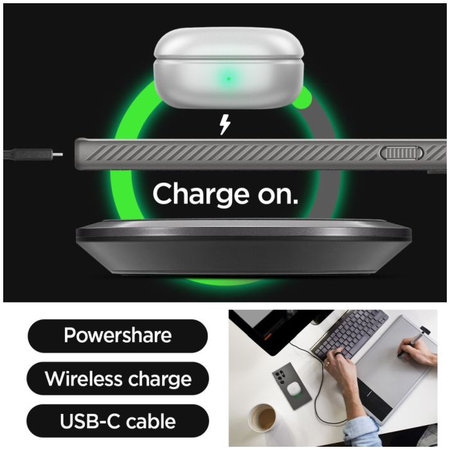 Spigen - Caz Liquid Air pentru Samsung Galaxy S24 Ultra, Granite Grey