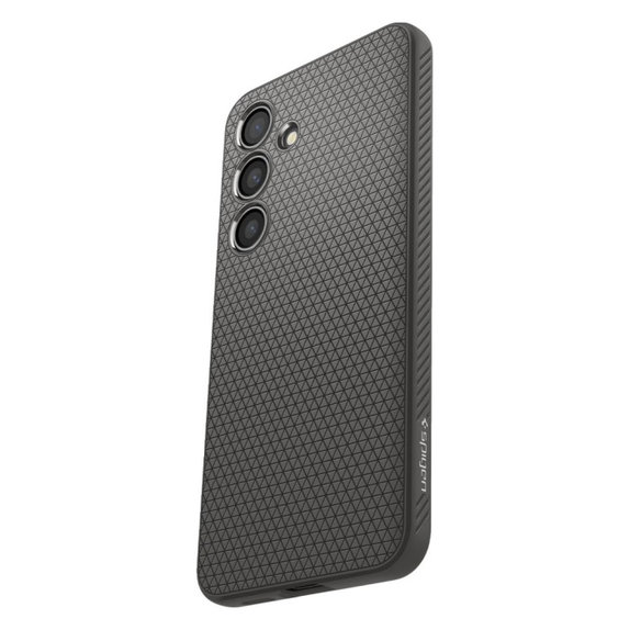 Spigen - Caz Liquid Air pentru Samsung Galaxy S24, Granite Gray