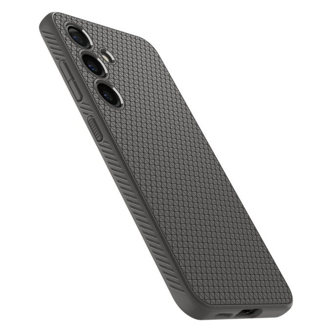 Spigen - Caz Liquid Air pentru Samsung Galaxy S24, Granite Grey