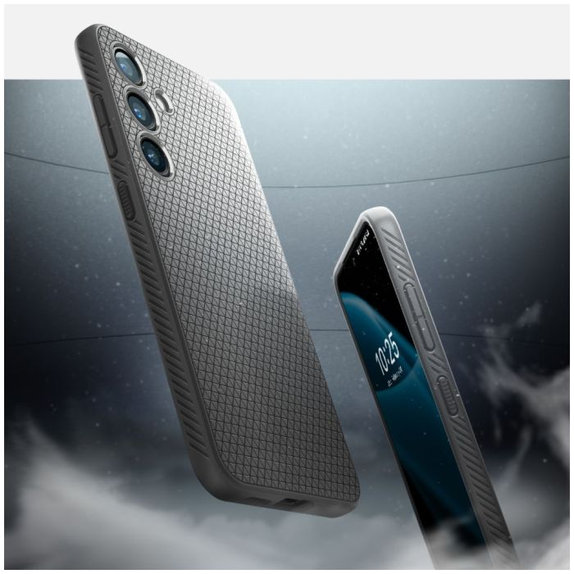 Spigen - Caz Liquid Air pentru Samsung Galaxy S24, Granite Gray