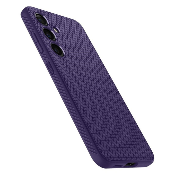 Spigen - Caz Liquid Air pentru Samsung Galaxy S24, Deep Purple