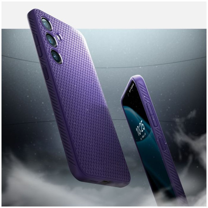 Spigen - Caz Liquid Air pentru Samsung Galaxy S24, Deep Purple