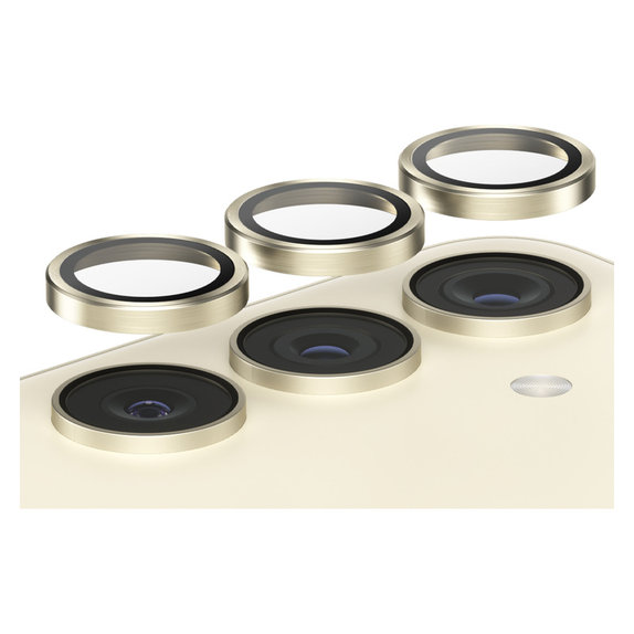 Protecție lentile cameră Hoops pentru Samsung Galaxy S24/S23/S23+, Galben, PanzerGlass